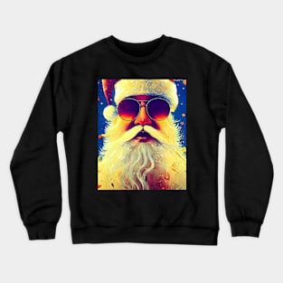 Santa Claus in sunglasses. Crewneck Sweatshirt